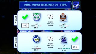 NRL Round 21 Tips and Predictions 2024 [upl. by Caves]