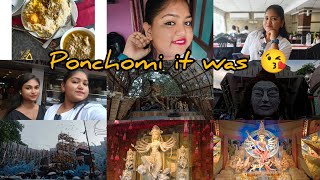 I had a nice time on Panchami with Soumili 💕 Happy Durga Puja to all 😘 ponchomi special day vlog 😘 [upl. by Ardnuhsor]