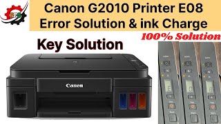 Canon G2010 Printer Error E08  How to Fix Canon G2010 E08 Error  Error E08 Code [upl. by Nerat]