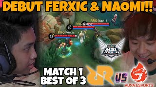 DEBUT FERXIC  NAOMI DI RRQ MPL S12 RAPI BANGET GAMEPLAY RRQ TOWER GA KESENTUH MATCH 1 [upl. by Maxama]