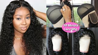 30 Minute Removable Quick Weave Lace Wig  Easiest and Fastest Way To Make A Wig  Ghair [upl. by Berglund]