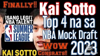 Kai Sotto Top 4 na sa NBA Mock Draft of 2023  Congratulation [upl. by Anisor]