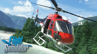 Cowansim H125  FIrst Look Review amp AvAngels First Heli Cross Country  MSFS [upl. by Yanal784]