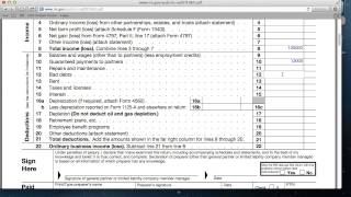 How to Fill Out Form 1065 for Partnership Tax Return [upl. by Elsa]