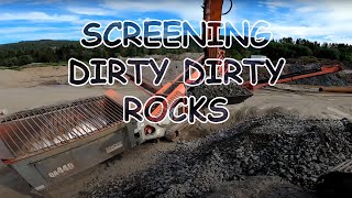 Screening rock with Sandvik QA440 4K RAW AUDIO NO MUSIC [upl. by Hannon713]