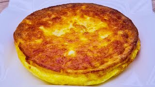 Nur 3 Zutaten und Sie erhalten ein luftiges Omelett  leckeres Omelette mit Käse 267 [upl. by Tildie982]