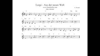 Play Clarinet Largo Theme New World Symphonie [upl. by Okwu277]