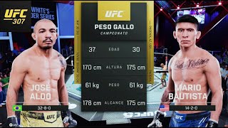 Jose Aldo vs Mario Bautista UFC 307 Simulation [upl. by Ainslee702]