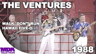 The Ventures  quotWalk Dont Runquot amp quotHawaii FiveOquot 1988  MDA Telethon [upl. by Dorrej]