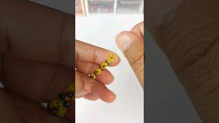 how to make sun flower Daisy ring beads membuatcincinmanikmanik ringbeads daisy sunflowe [upl. by Ylek]