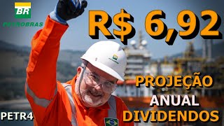 R692 DE DIVIDENDOS PARA 2024 COM PETROBRAS  PETR4 PROJEÇÃO DE DIVIDENDOS [upl. by Blynn]