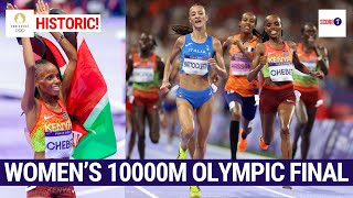 10000M FINAL KENYAS BEATRICE CHEBET NADIA BATTOECLETTI SIFAN HASSAN  Olympics 2024 Athletics [upl. by Tarton]