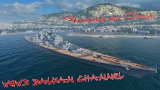 WoWs Friedrich der Große  German Tier IX battleship 3kills amp 210k DMG [upl. by Broder]