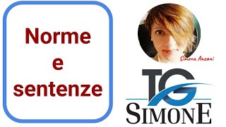 TG Simone  RUBRICA quotNorme e sentenzequot [upl. by Florida]