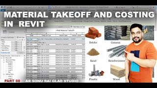 Material Takeoff and costing in Revit Part 88 [upl. by Michelle]