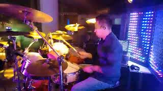 casetera Fuego medley  COVER BATERIA en vivo 1ra parte [upl. by Allina425]