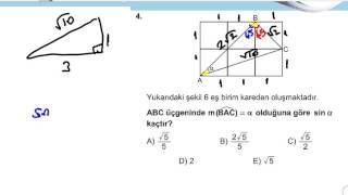 9SINIF MATEMATİK MRB KAZANIM TESTİ TRİGONOMETRİ 201 [upl. by Austin]