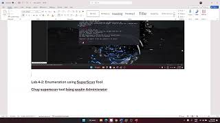 Lab 42 Enumeration using SuperScan Tool [upl. by Alamak]
