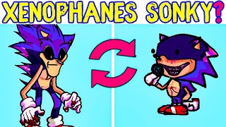 Xenophanes Sonic  Sunky  Xenophanes Sonky FNF Swap Characters Friday Night Funkin Swap Heroes [upl. by Sitruc]