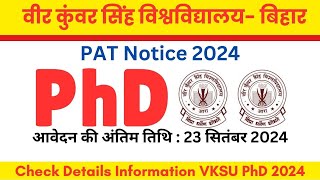 New Update II PhD Admission Notification 2024 II universitynewsindia [upl. by Analrahc]