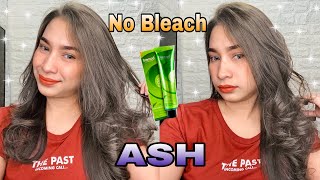 DIY HAIR COLOR ASH  NO BLEACH  FOR ONLY 71 PESOS  😲 [upl. by Uwton]