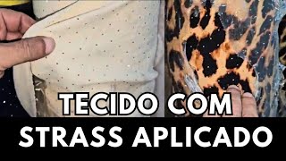 Viscolinho com Strass aplicado estampado e liso [upl. by Otir]