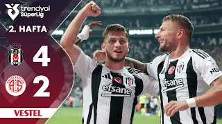 Vestel  Beşiktaş 42 Antalyaspor  HighlightsÖzet  Trendyol Süper Lig  202425 [upl. by Jaynell]