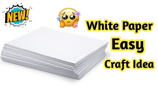 Beautiful White Paper Craft  Art Theoriez  Easy Craft  Back to School Crafts How To Make Craft [upl. by Bannon]