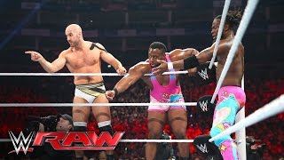 Cesaro amp The New Day vs The Miz amp The League of Nations Raw April 18 2016 [upl. by Dustan]