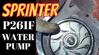 Sprinter Water Pump Repair [upl. by Harehs]