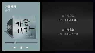 세소라PICK 널 사랑하는 내가 여기 있어 🎧김나영  가끔 내가 가사ver [upl. by Anit638]