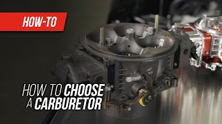 How To Choose A Carburetor [upl. by Hebbe]