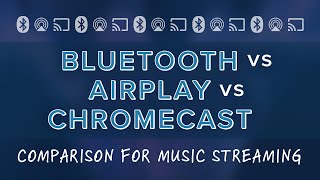 Bluetooth vs AirPlay vs Chromecast WiFi For Music Streaming  Which Is The Best [upl. by Ocimad]