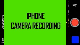 iPhone Camera Recording  Green Screen Footage Download  iMovie amp Final Cut Pro X [upl. by Eintirb]