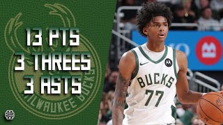 AJ Johnson 13 pts 3 threes 3 asts vs Lakers 2024 Preseason [upl. by Enawd794]