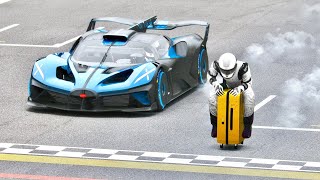 Bugatti Bolide vs Monster Suitcase at Monza Grand Prix [upl. by Uphemia]