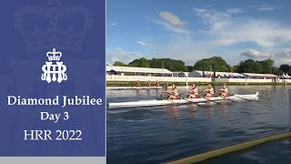 Marlow RC V The Tideway Scullers School  Diamond Jubilee  Henley 2022 Day 3 [upl. by Nelli]