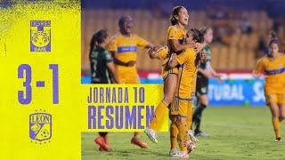 📹 El Resumen Femenil  Tigres 3  1 León Femenil  Jornada 10  Apertura 2023 [upl. by Leonelle239]