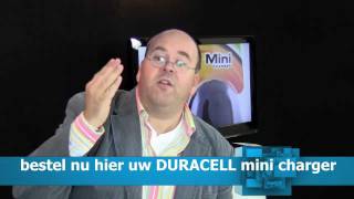 Instructievideo batterijoplader Duracell mini Charger met ProductReview Presentator Rene Kogelman [upl. by Mathew]