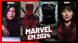 TODOS os LANÇAMENTOS da Marvel em 2024  Filmes  Séries  Animações  marvel [upl. by Tamarra]