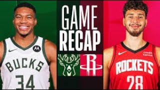 quotBucks vs Rockets Highlights  NBA Full Game Recap 2024quot [upl. by Auka360]