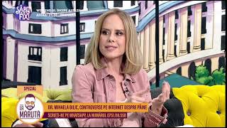 Dr Mihaela Bilic este importantă pâinea în alimentație [upl. by Mialliw535]