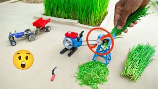 top the most creative science projects part 7 mini maker diy tractor  chaff cutter [upl. by Ednargel152]