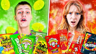 EATING Spicy Vs Sour Foods [upl. by Enobe]