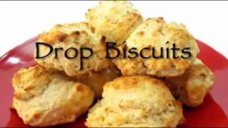 Biscuit Recipe  How to make Drop Biscuits  PoorMansGourmet [upl. by Thorley758]