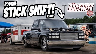 Rookie Leads Stick Shift At Race Week 2024 In His Turbo GMC Pickup [upl. by Dewey]