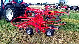 2018 Valtra N134 Hitech Tractor With Kuhn Rotor Rake [upl. by Mert]