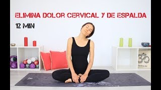 Alivia DOLOR CERVICAL de ESPALDA entre OPOMPLATOS  12 min ejercicios en casa [upl. by Nylrebma450]