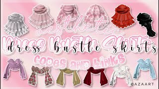 Bustle Skirt Prom Dress Codes and Links  Roblox Bloxburg Berry Avenue Brookhaven [upl. by Lavona]