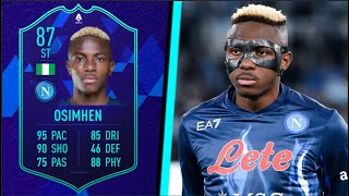 UNREAL VALUE 🔥 87 POTM Victor Osimhen FIFA 22 Player Review [upl. by Zacharias]